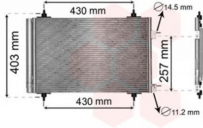 VAN WEZEL 09005230 -  Конденсатор, кондиционер